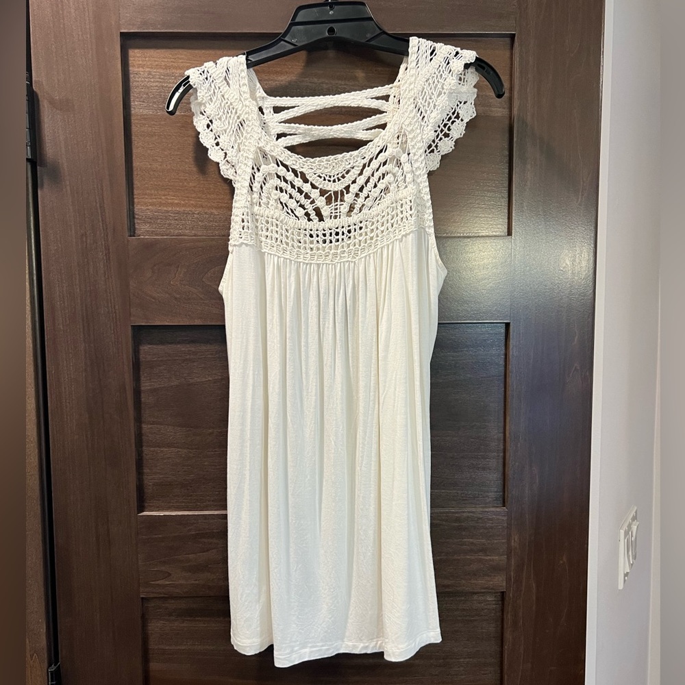 NWOT Boston Proper Crochet Tank